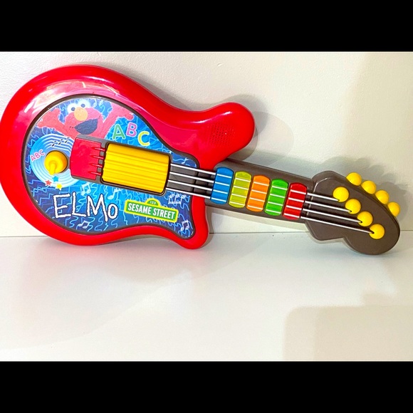 Hasbro Toys Sesame Street Elmo Lets Rock Guitar Poshmark